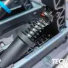 The spring on the back of the Logitech G PRO Racing gas and clutch pedals