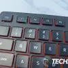 The keys on the Cherry KW 9200 Mini Wireless Keyboard