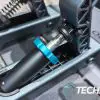 The load cell brake tube on the back of the Logitech G PRO Racing brake pedal