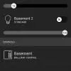 Brilliant Home Control Android app Rooms light control screenshot