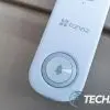 The doorbell button on the EZVIZ DB1C Wi-Fi Video Doorbell